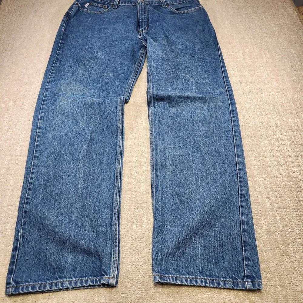 Carhartt Jeans Men 38x34 *READ B460 Relaxed Fit Straight Leg Baggy Denim Work